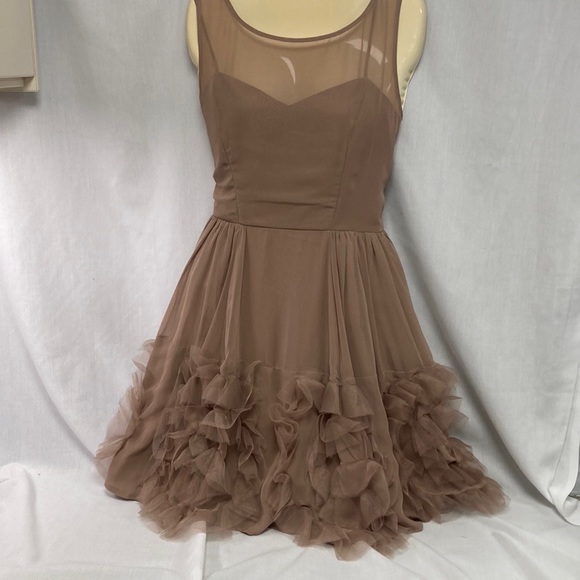 LC Lauren Conrad Dresses & Skirts - Lauren Conrad Runway Ruffle Organza Rosette Dress NWT size 10